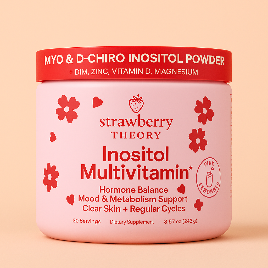 Strawberry Theory Inositol Multivitamin – Hormone Balance, Fertility & PCOS Support