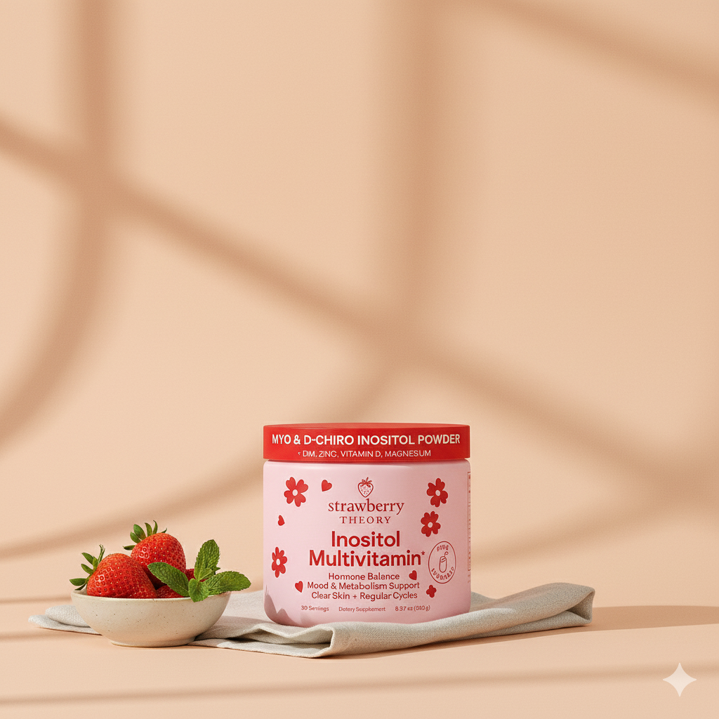 Strawberry Theory Inositol Multivitamin – Hormone Balance, Fertility & PCOS Support